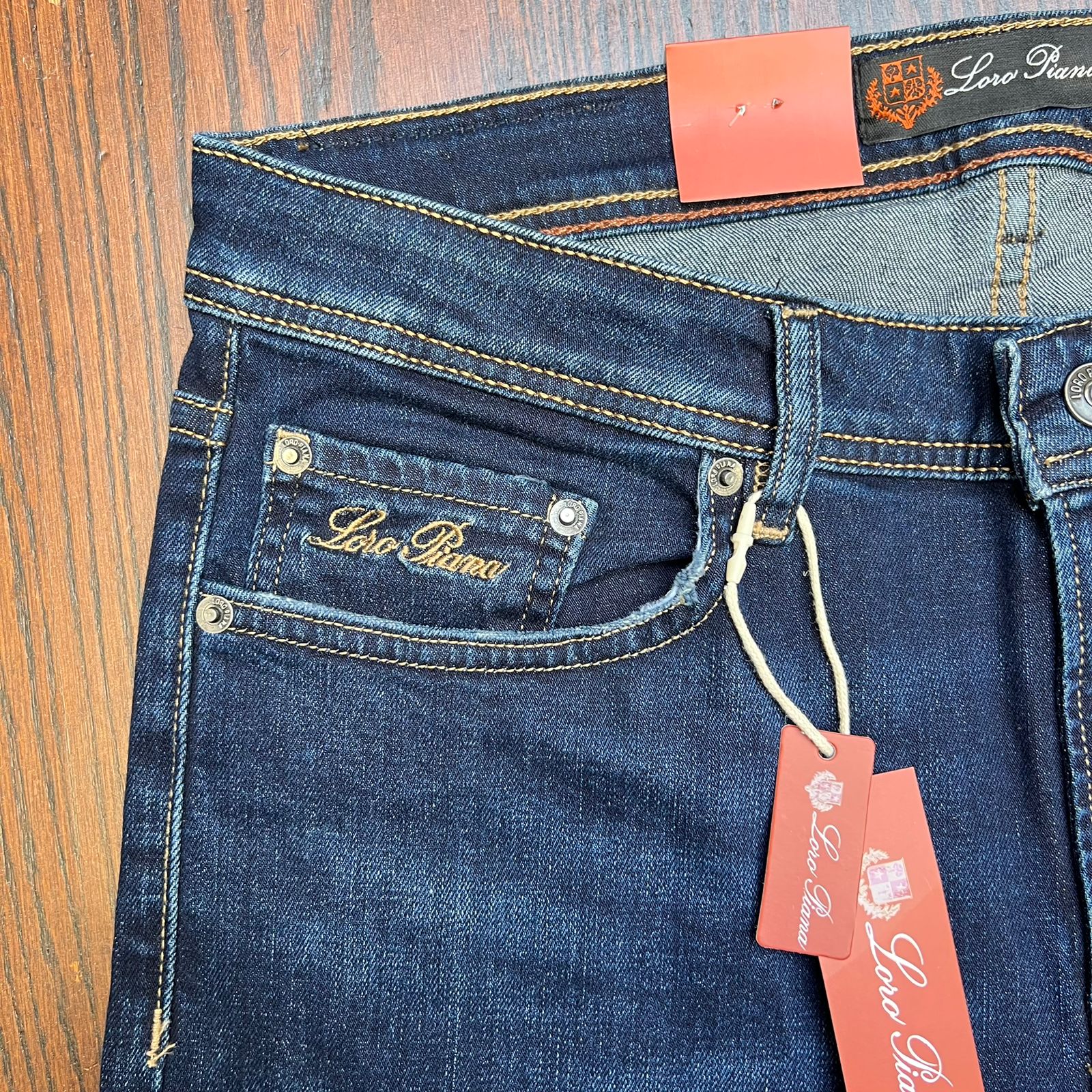 Jeans Loro Piana Bleu Foncé
