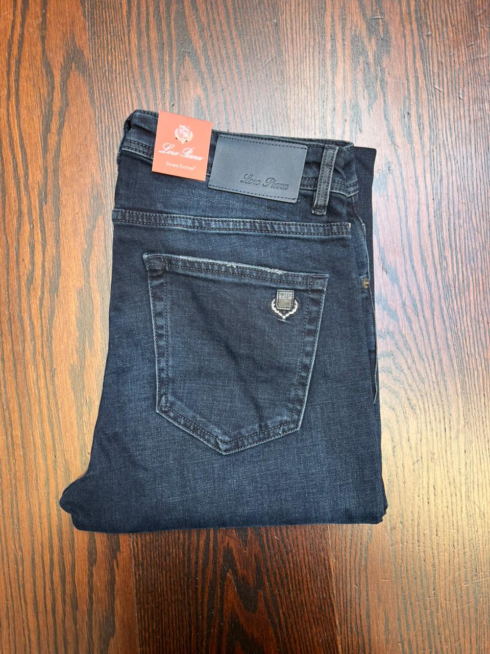 Jeans Loro Piana Bleu Marine