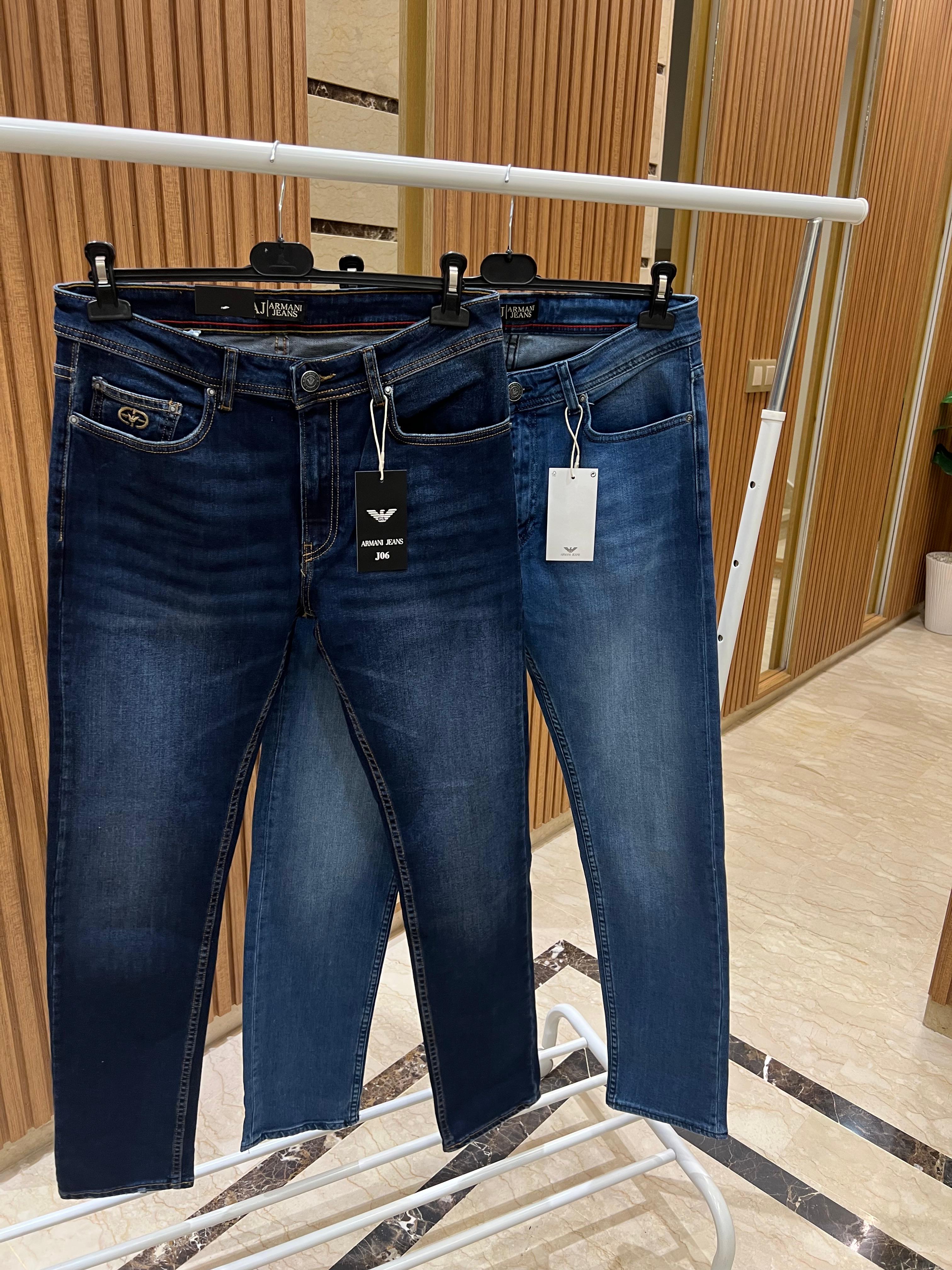 Jeans Armani Bleu Délavé