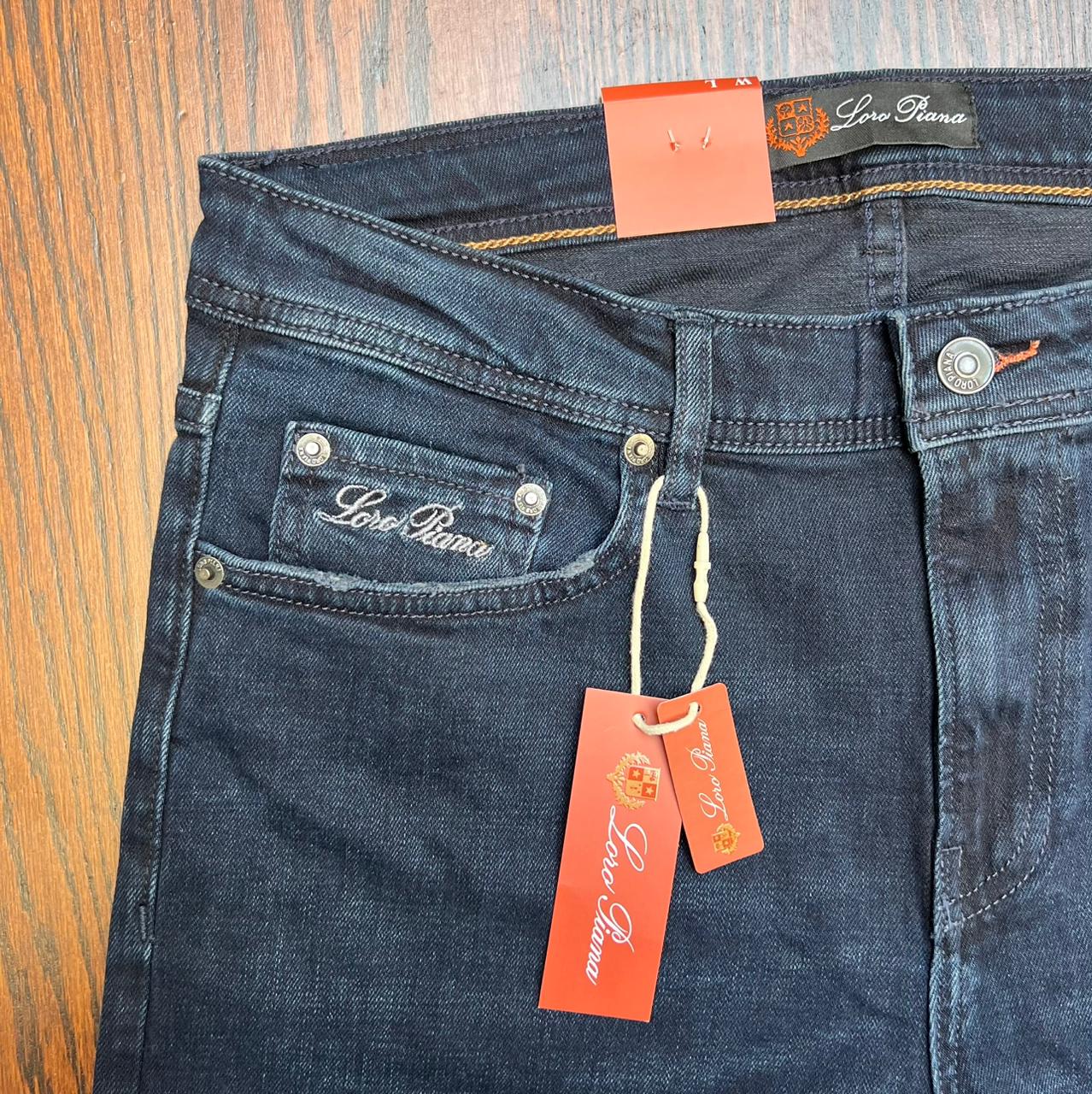 Jeans Loro Piana Bleu Marine