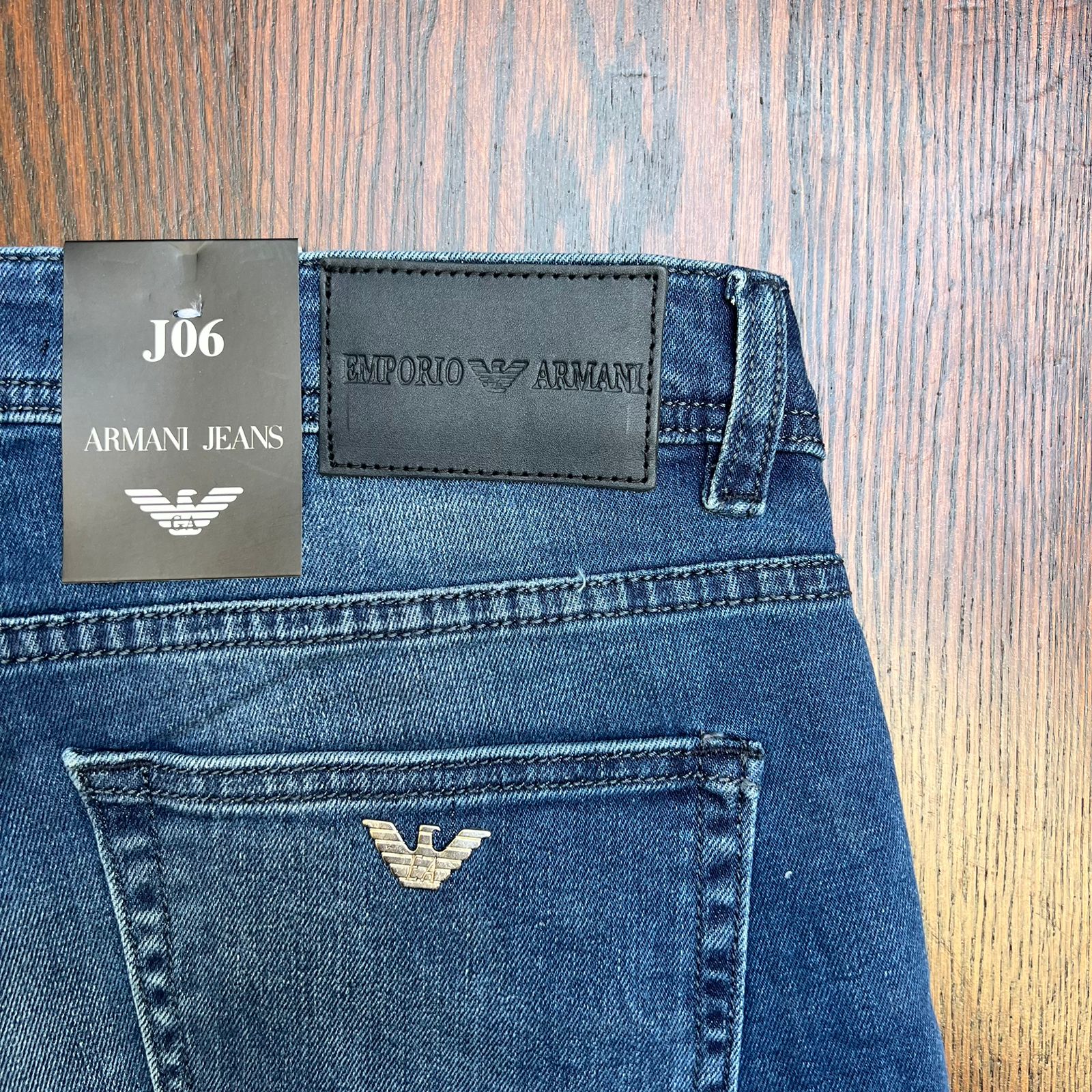 Jeans Armani Bleu Délavé