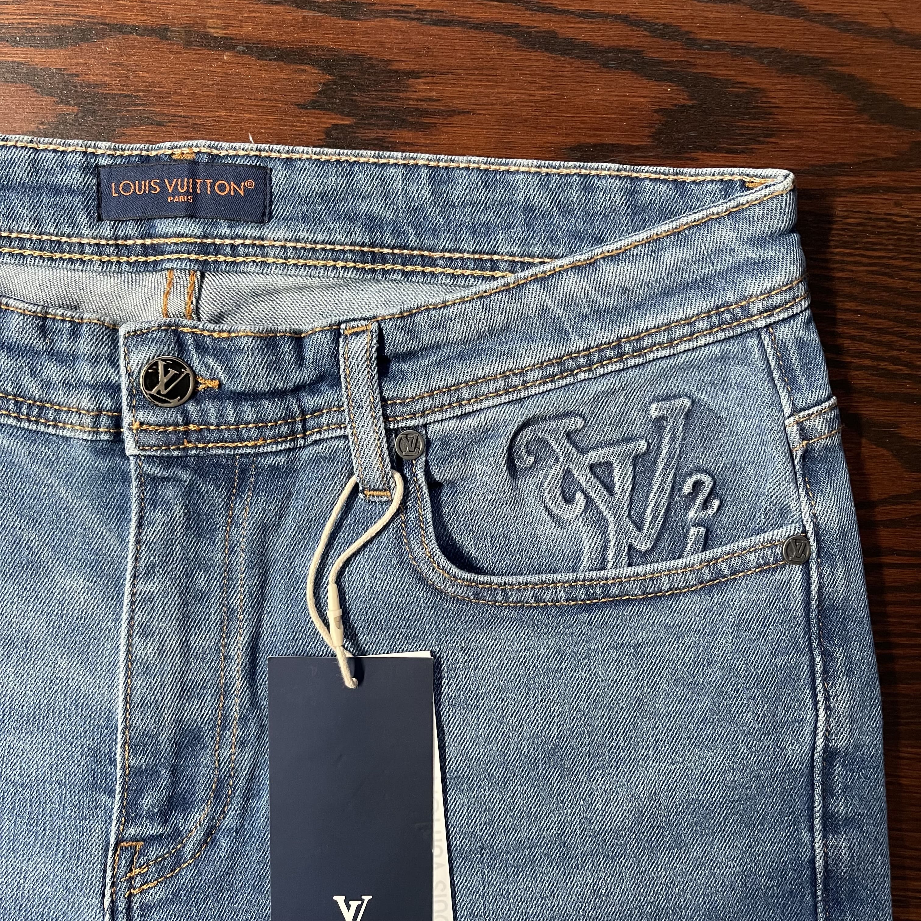 Jeans Louis Vuitton Bleu