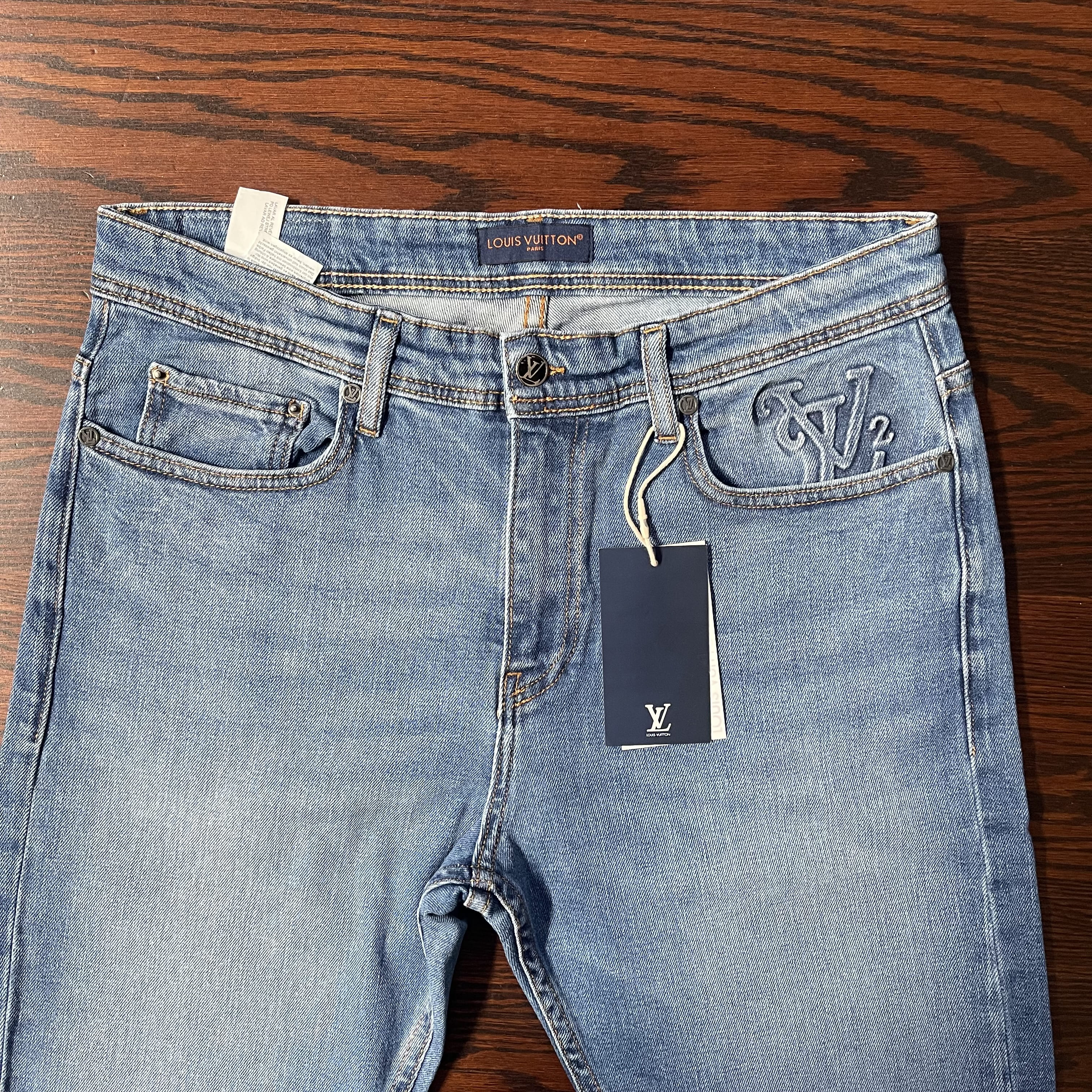 Jeans Louis Vuitton Bleu