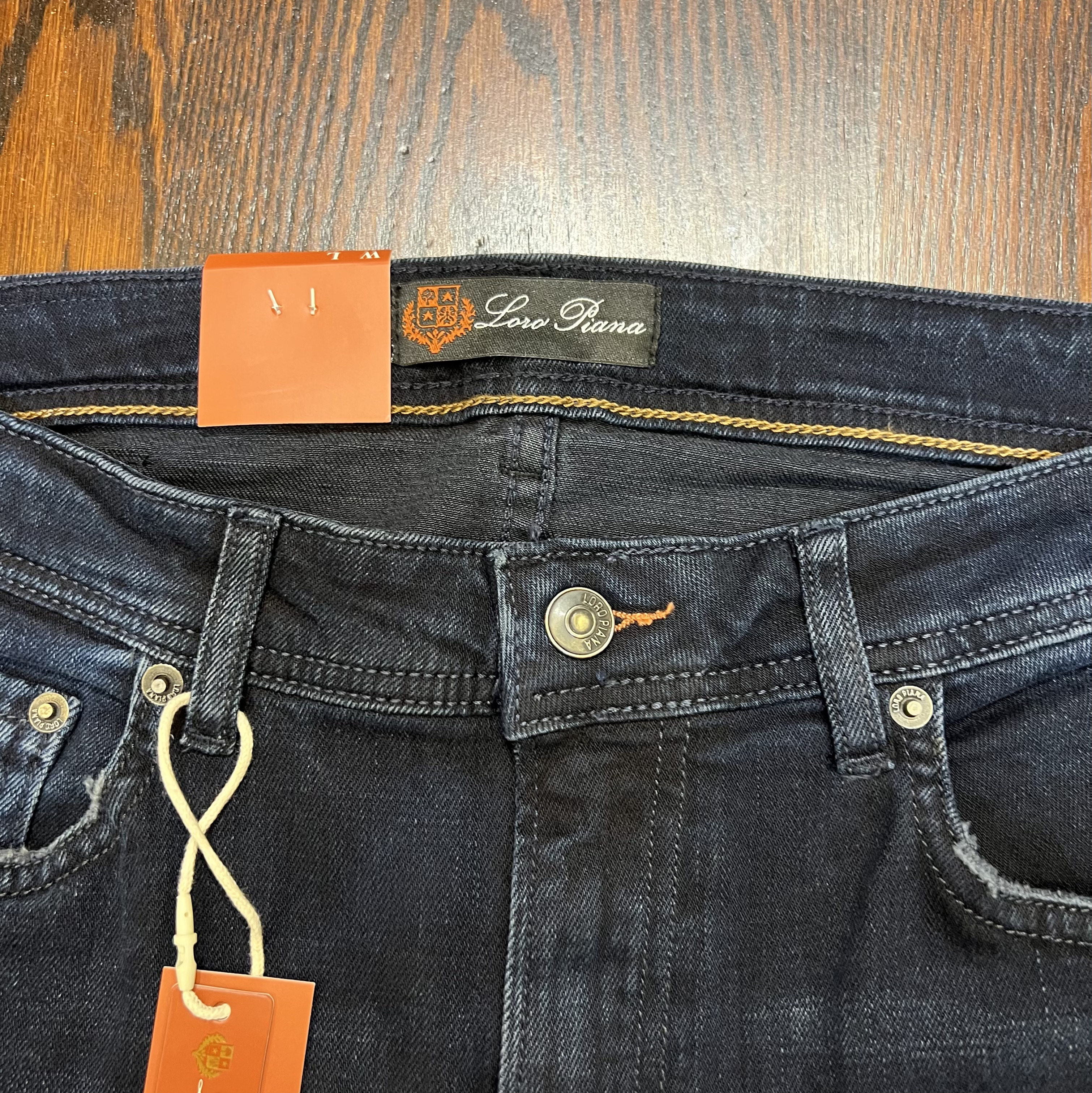 Jeans Loro Piana Bleu Marine