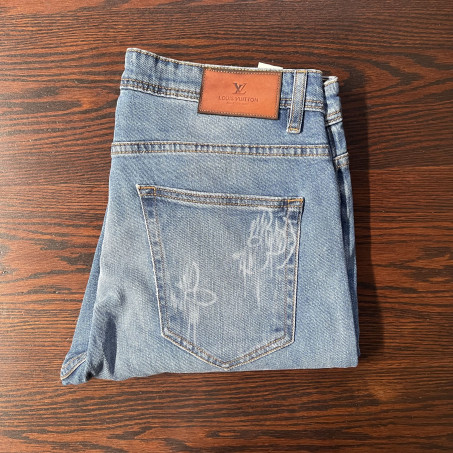 Jeans Louis Vuitton Bleu