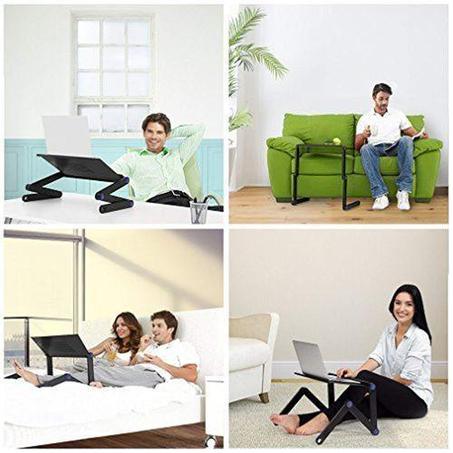 Table Laptop ajustable T8 avec ventilation de refroidissement - Multifonction (متعددة الاستعمال)