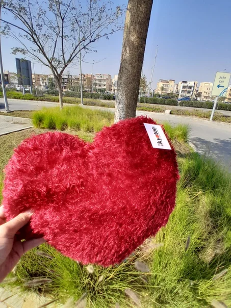 قلب فرو احمر