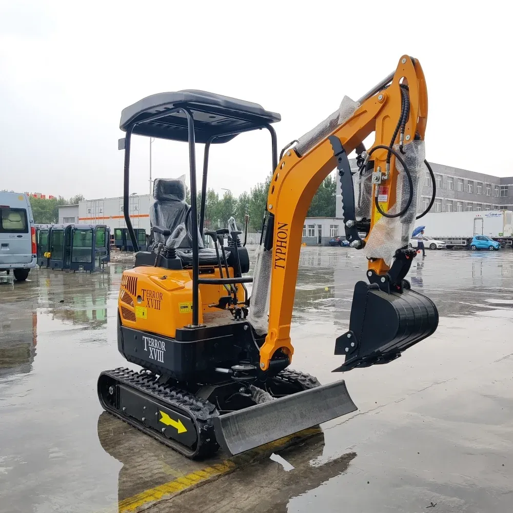 TYPHON Terror XVIII Mini Excavator – 4000lbs Digger with 0.03 Cbm Bucket for Construction