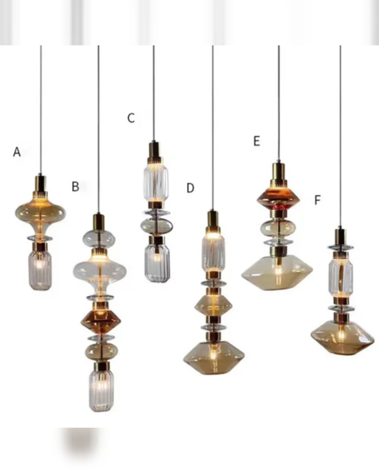 Suspensions Lumineuses– Formes Géométriques Élégantes