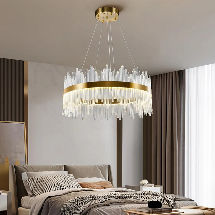 Lustre MORALS Ronde au design moderne contemporain