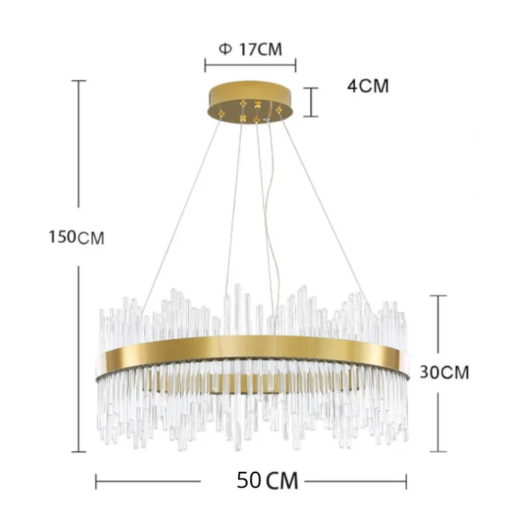 Lustre MORALS Ronde au design moderne contemporain