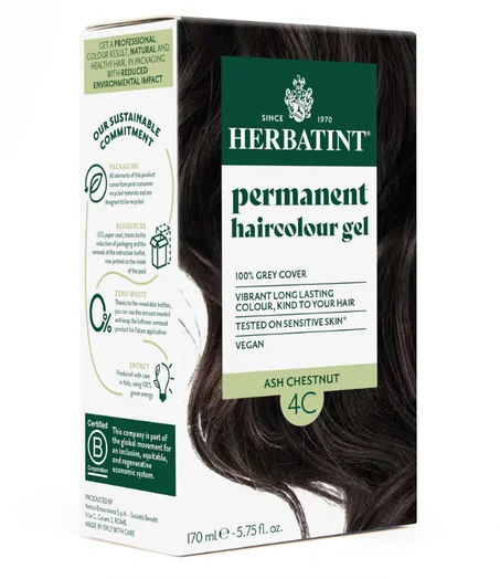 Soin colorant permanent 4C Châtain Cendré