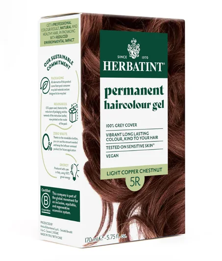 Soin colorant permanent 5R Châtain Clair Cuivré