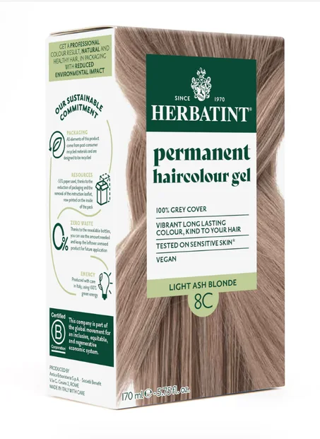 Soin colorant permanent 8C Blond Clair Cendré