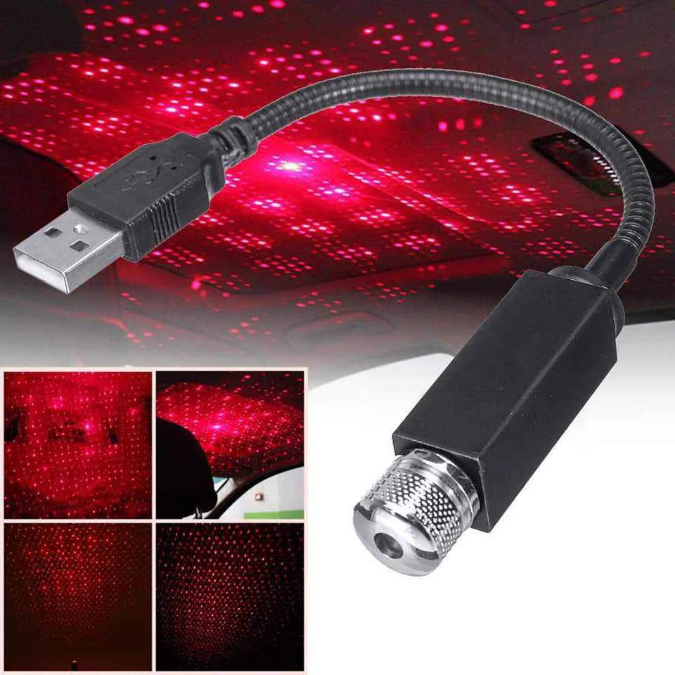 إضاءة ليزر USB للسيارة (أجواء سقف النجوم) - حوّل عربيتك لغرفة خيال (من متجر Symalo)