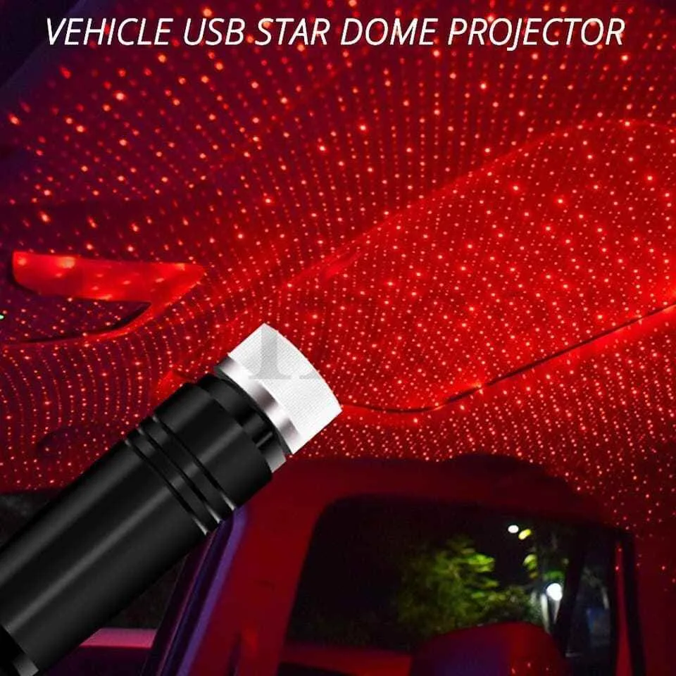 إضاءة ليزر USB للسيارة (أجواء سقف النجوم) - حوّل عربيتك لغرفة خيال (من متجر Symalo)
