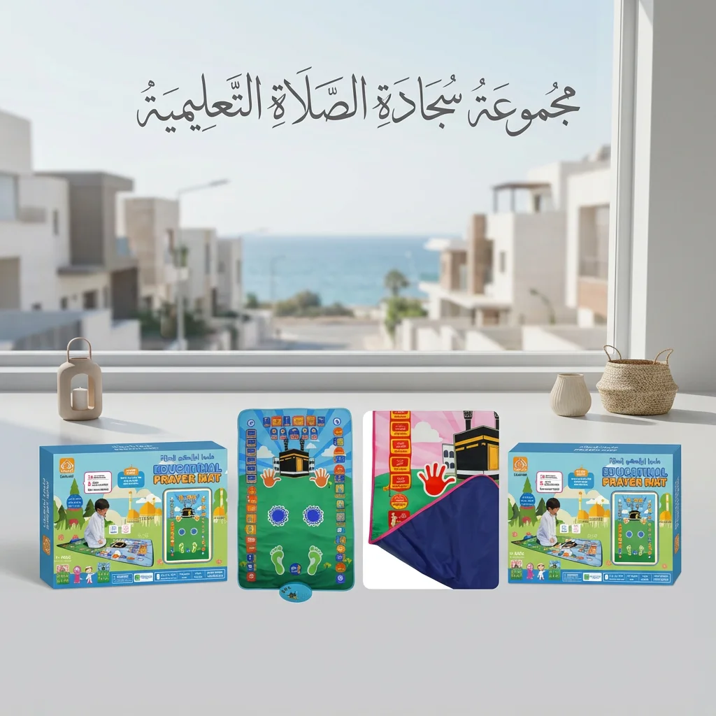 🟢 سجادة الصلاة التفاعلية للأطفال
