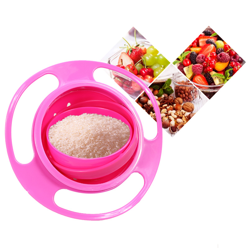 Baby 360 Degree Rotation Tableware  Bowl Spill-Proof Bowl