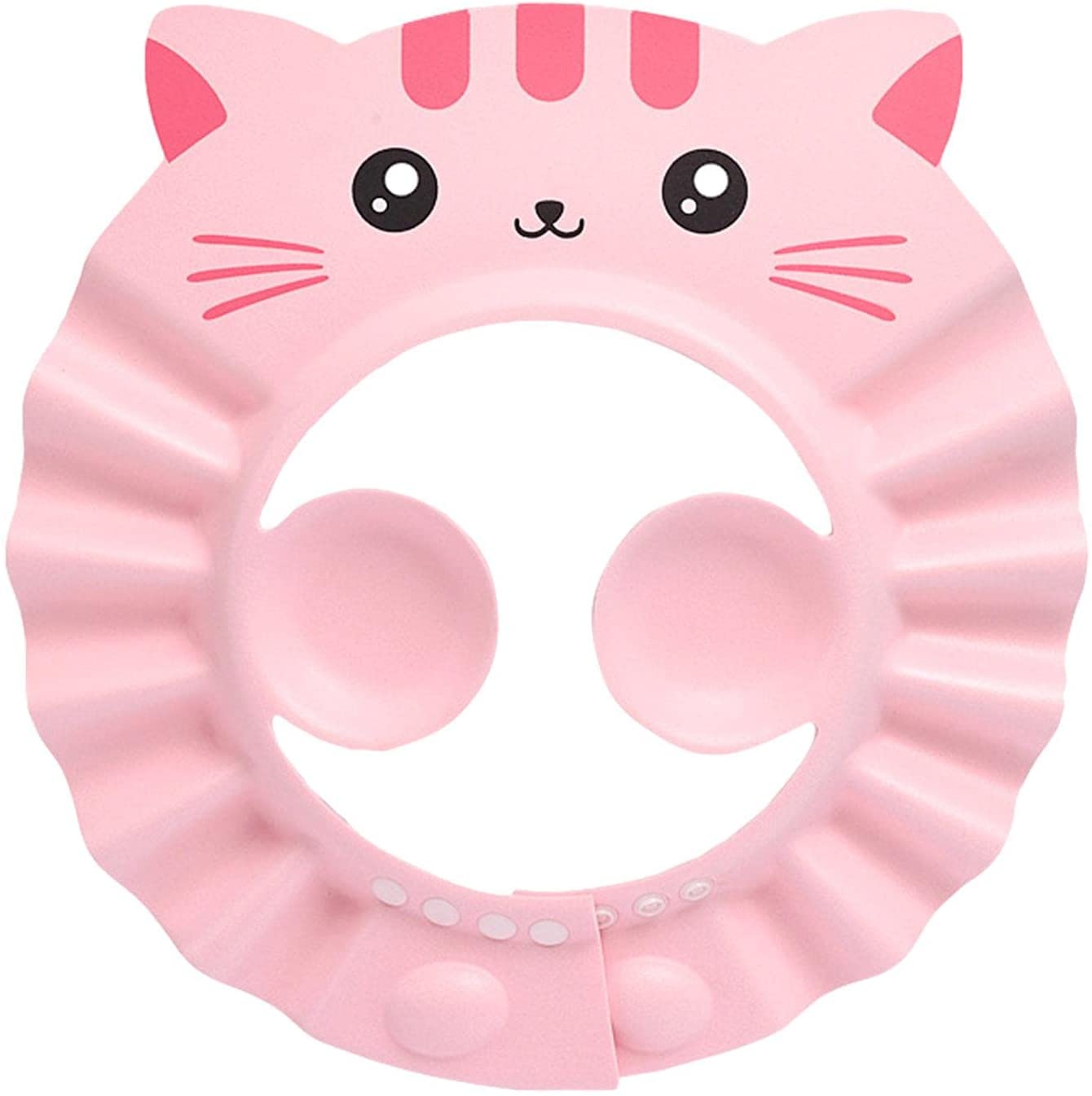 Bath Shower Shampoo Cap Adjustable Bathing Protection Cap Soft Waterproof Ear and Eye Protection