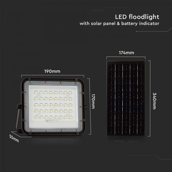 Projecteur solaire 80w/180w/240w