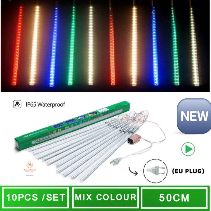 météore 3m /10 tub led 50cm