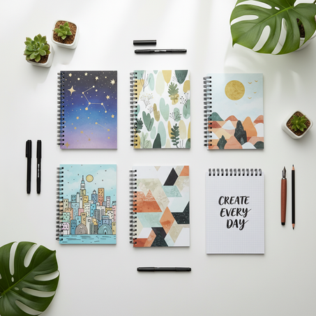 الدفاتر اللولبية (مقاس A5)