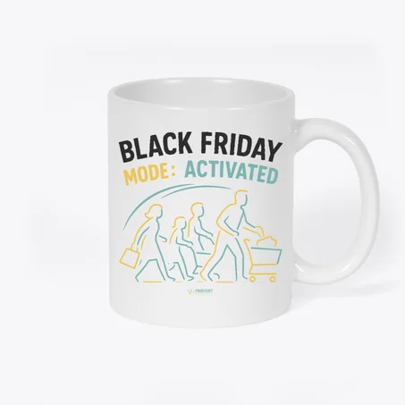 Black Friday Mode Activated Shopper Mug