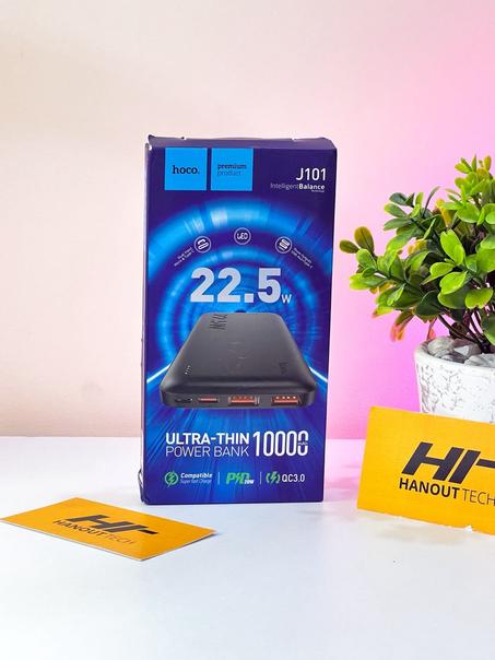 Hoco J101 10000mAh 22.5W fast charge Ultra Thin Astute Power Bank