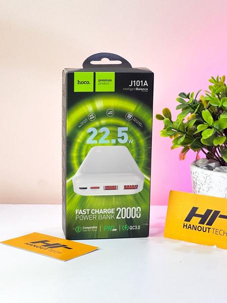 Hoco J101A 20000mAh 22.5W fast charge Ultra Thin Astute Power Bank