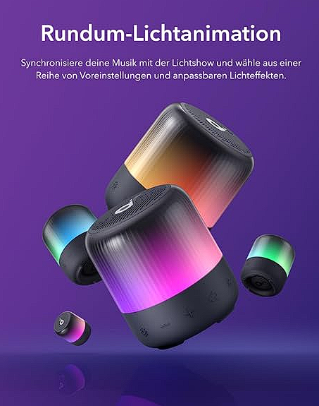 Anker Soundcore Glow Mini Portable Speaker With 360°