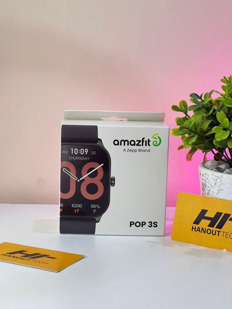 Amazfit POP 3S Smart Watch, 1.9 Inch - Silver