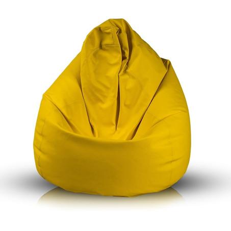 Pouf poire jaune