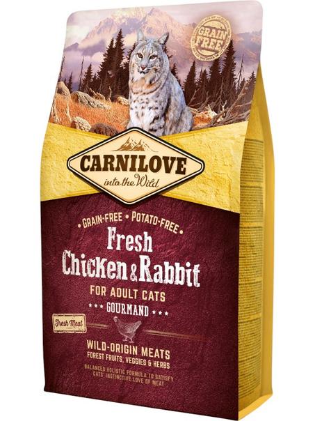 Carnilove Croquettes Cat Chicken Rabbit (Chat Poulet et Lapin) 2kg