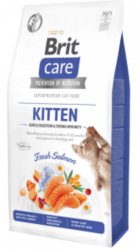 CROQUETTES BRIT CARE SANS CEREALES GENTLE DIGESTION & STRONG IMMUNITY - CHATON - 2KG