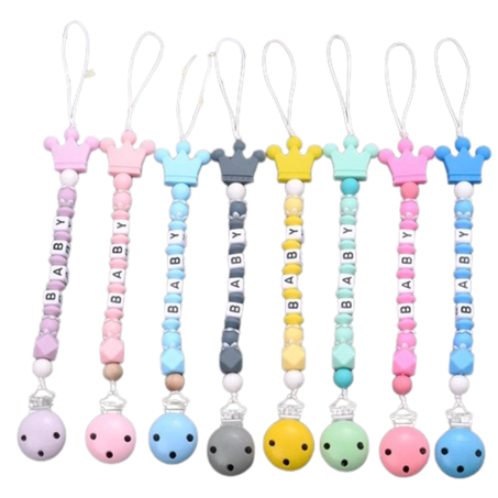 Attache-sucette en silicone 0m+