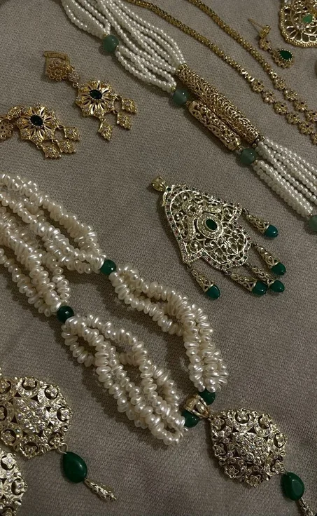 Parure en perle de l'eau douce