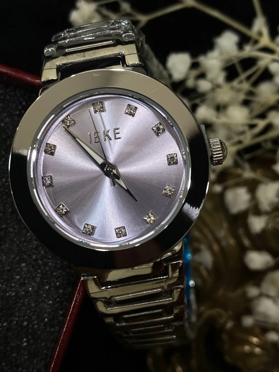 montre originale ieke en acier inoxydable avec boite et sac shopping