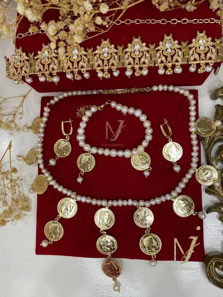 pack chaoui 4 piece jebine .collier .gourmette. boucle