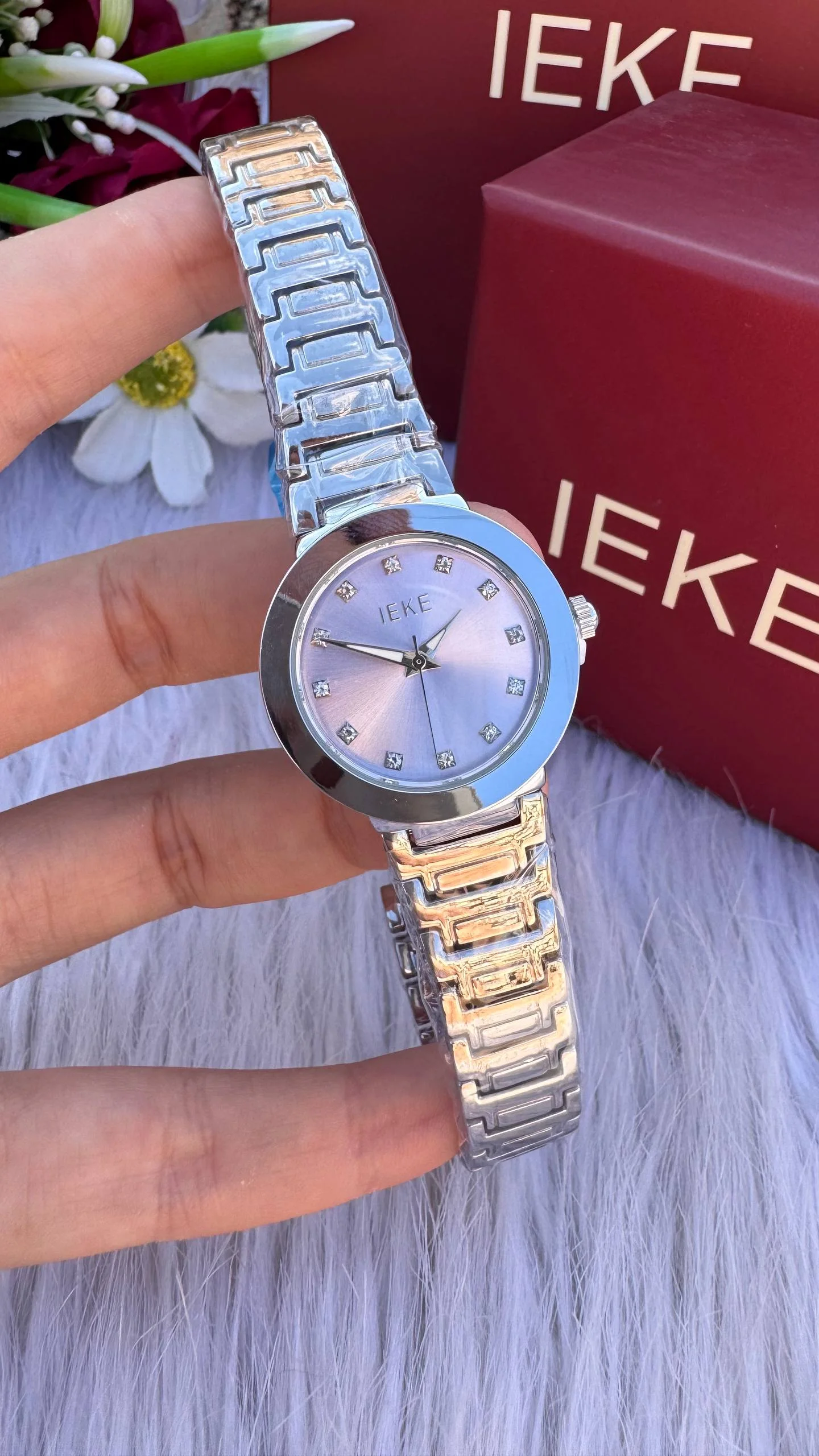 montre IEKE originale argent avec boite original