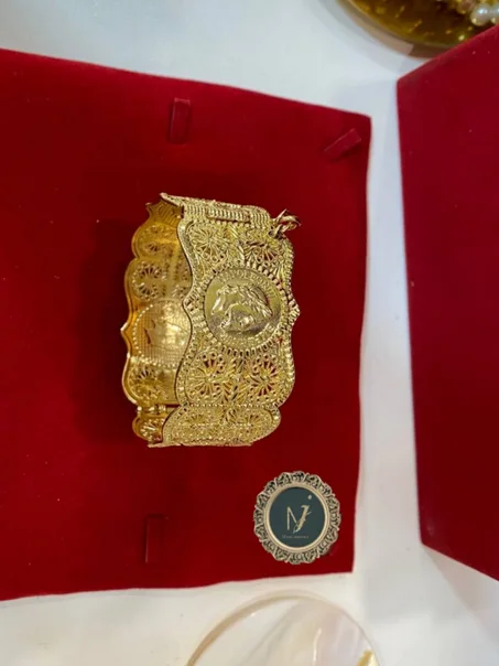 Bracelet traditionnel plaque or 18k xd inoxydable