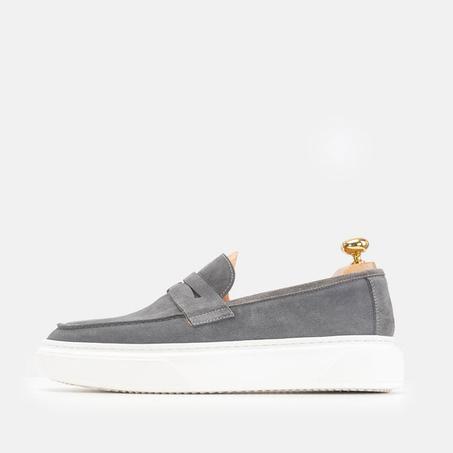 MC05 Ballerine en Daim Gris