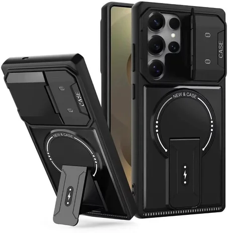 Magnetic Armor Stand Case for Samsung
