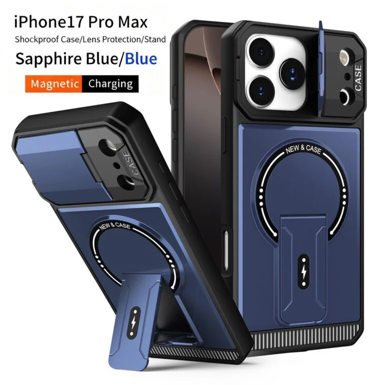 Magnetic Armor Stand Case for Samsung IPHONE 17PROMAX