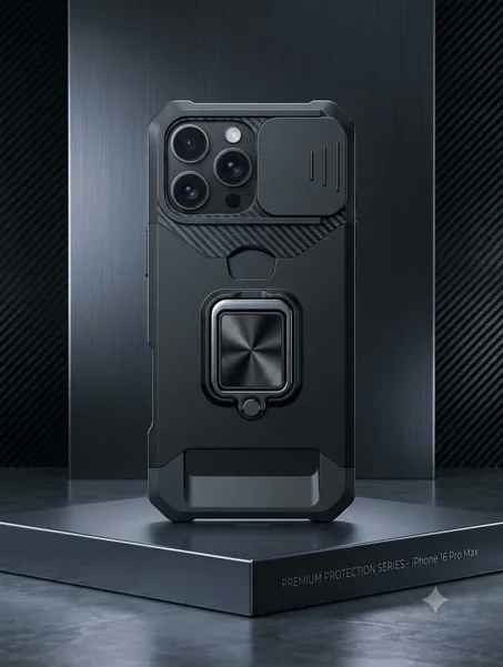 Armor Stand Case Card Slot for IPHON 16PROMAX