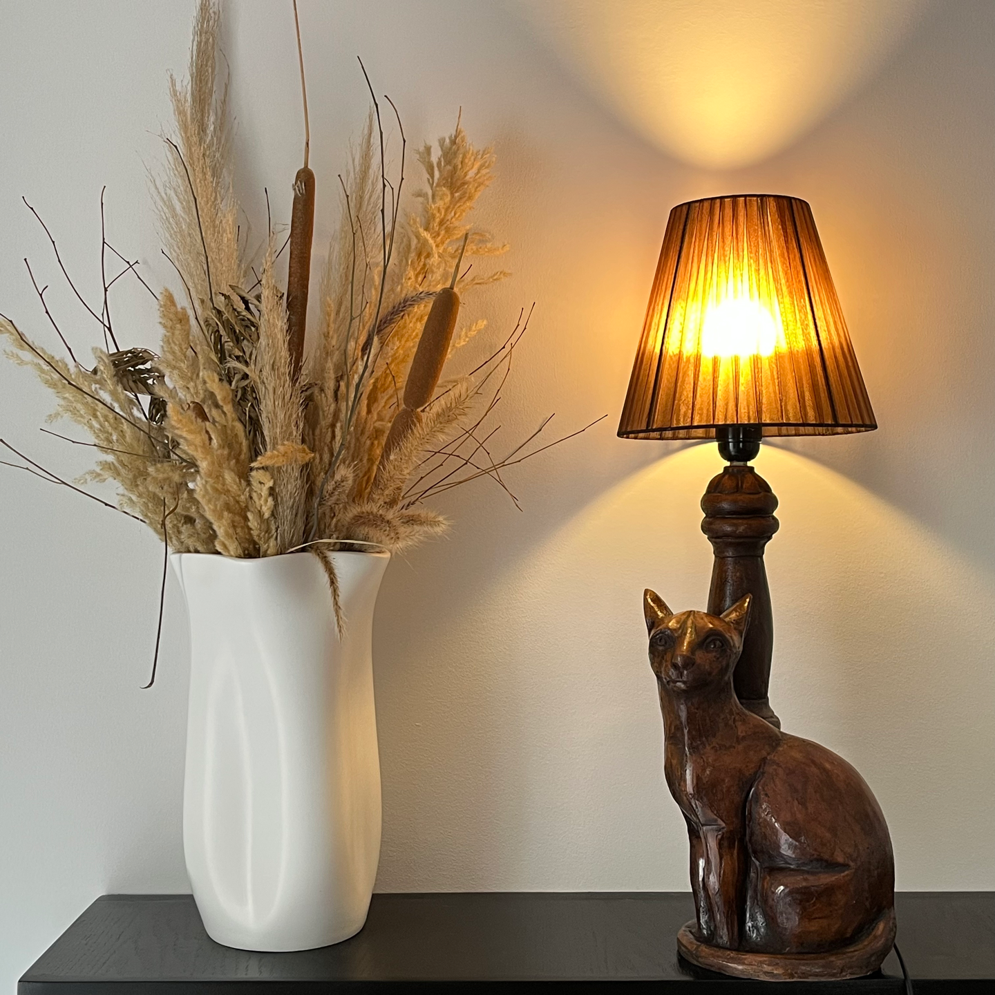 Sculpture Lampe Chat