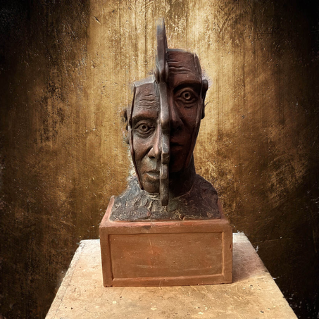 Tête homme découpée