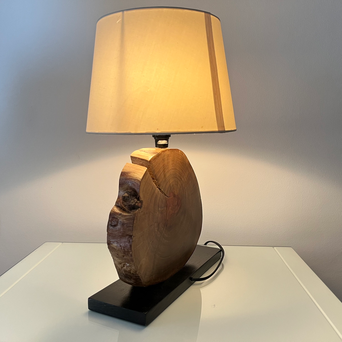 Wood Slice Lamp