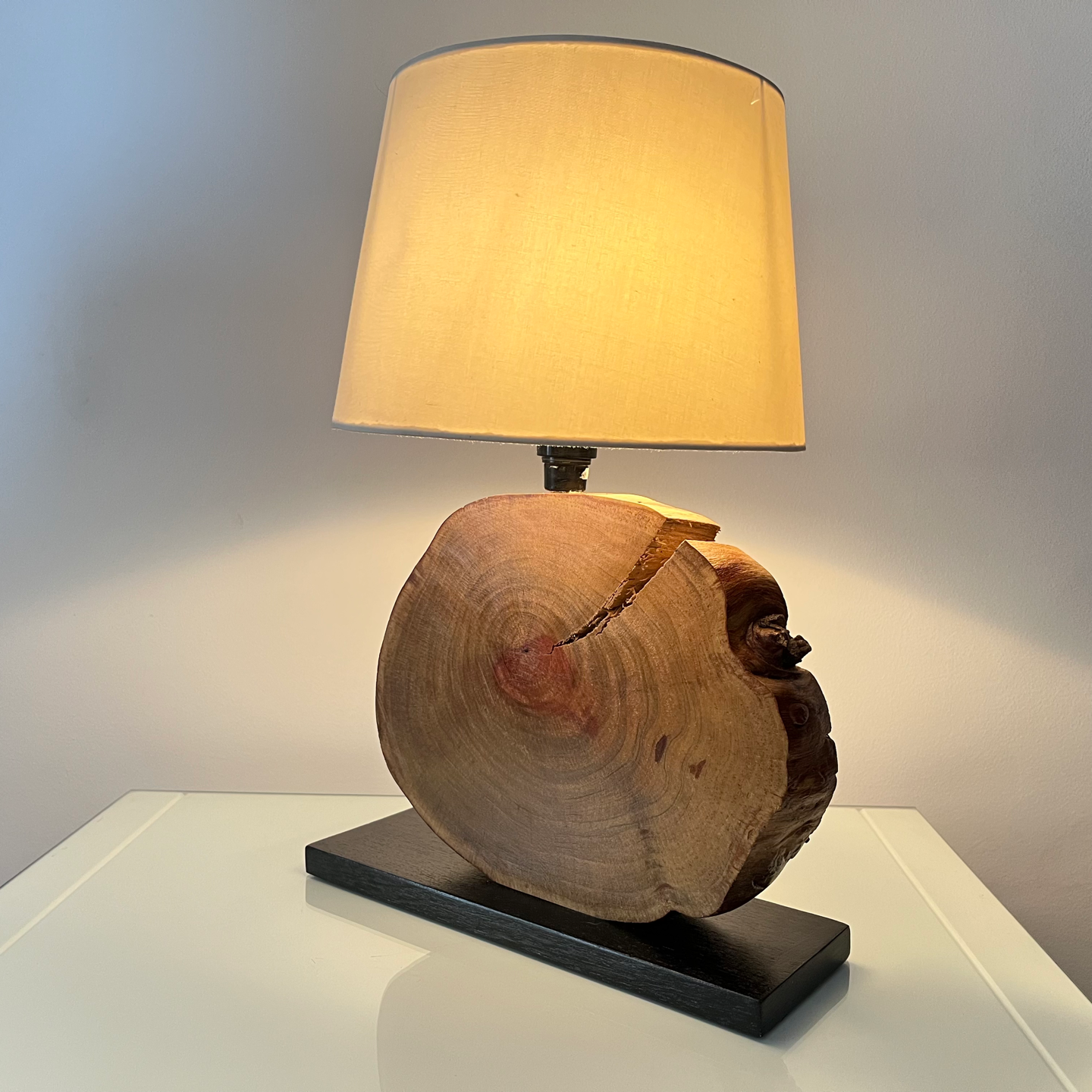 Wood Slice Lamp
