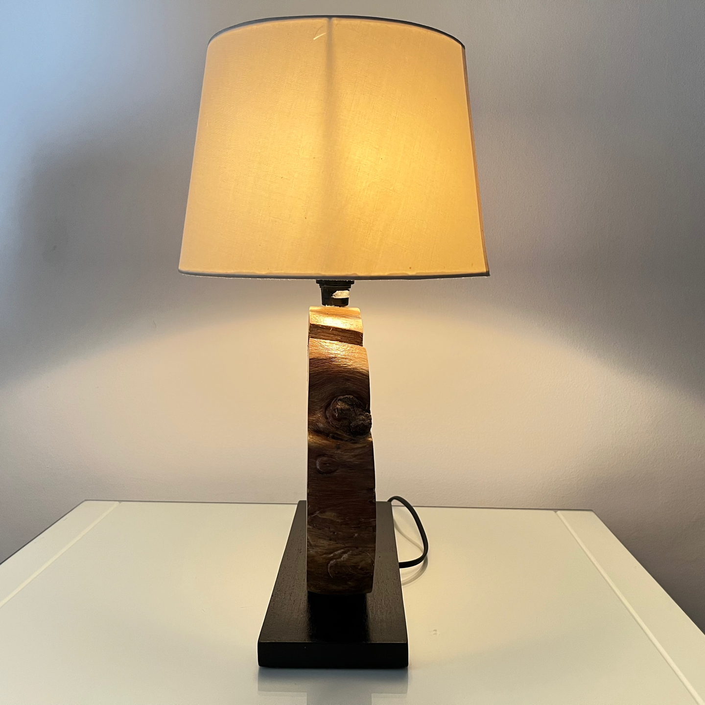 Wood Slice Lamp