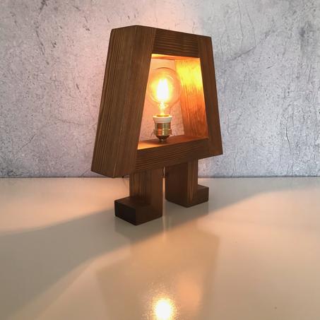 Lampe en bois "MaRustique"